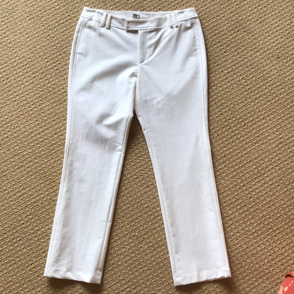 White cotton pants